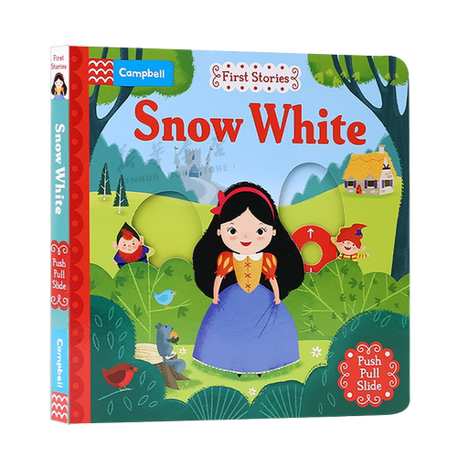 英文原版绘本 Snow White 白雪公主 First Stories 英语启蒙认知亲子互动故事 BUSY系列纸板童话篇操作机关书