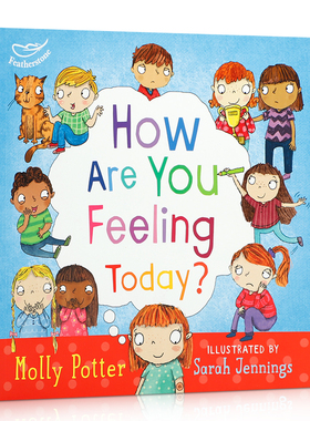 英文绘本平装 How are you feeling today 你今天感觉如何？情绪控制管理绘本心理成长 启蒙教育 生活认知 儿童阅读英语图画故事书