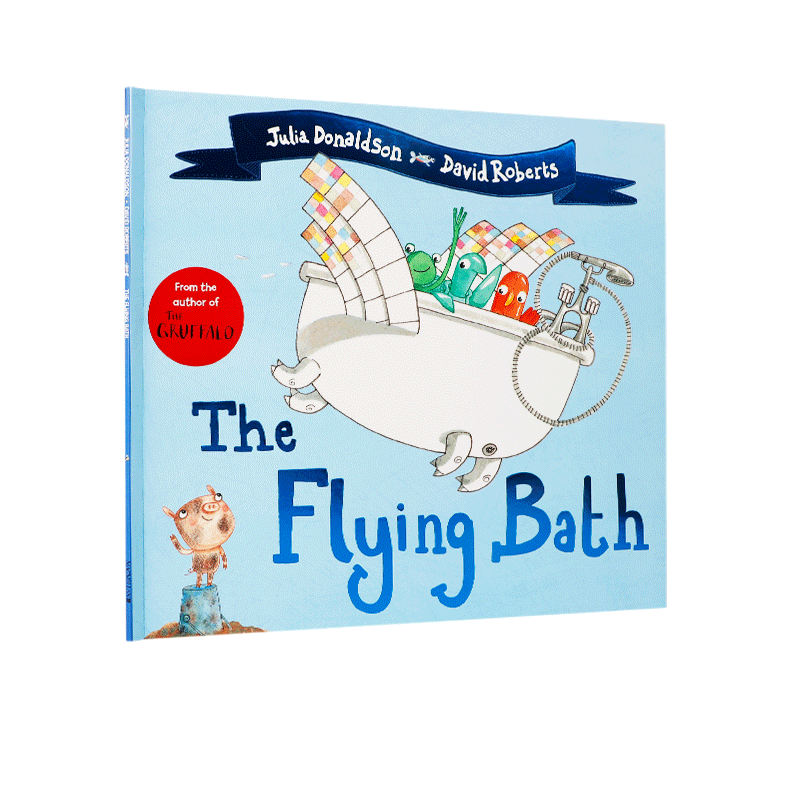 英文原版绘本 The Flying Bath 飞行浴场 3-5岁低幼儿童学前英语启蒙认知绘本 亲子互动共读宝宝睡前故事书童话书