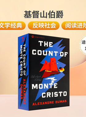 正版经典文学英文原版基督山伯爵The Count of Monte Cristo对生活、政治和社会的思考 著名作家Alexandre Dumas小说原著平装