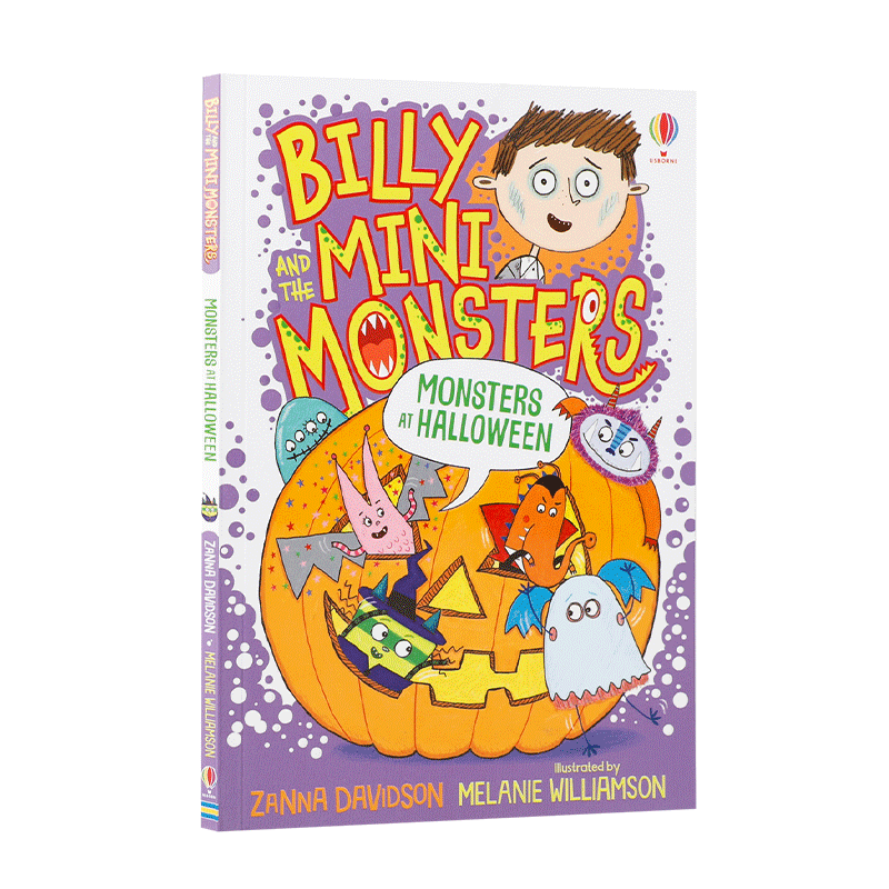 Usborne英文原版 比利和迷你怪物们:万圣节的怪兽Billy and the Mini Monsters: Monsters at Halloween 儿童英语桥梁章节漫画书