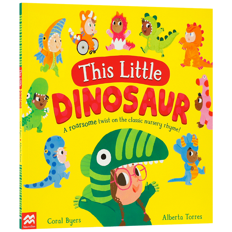英文原版 This Little Dinosaur 小恐龙 幽默有趣恐龙主题经典童谣书 2-6岁宝宝儿童趣味益智早教启蒙数数阅读绘本