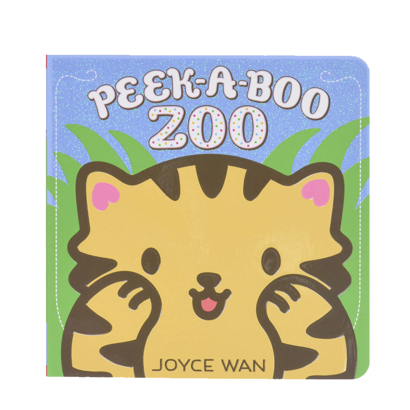 英文原版 躲猫猫动物园 Peek-a-Boo Zoo 一本甜蜜的动物纸板书 2-6岁儿童宝宝动物认知互动冒险翻翻书绘本Cartwheel Books