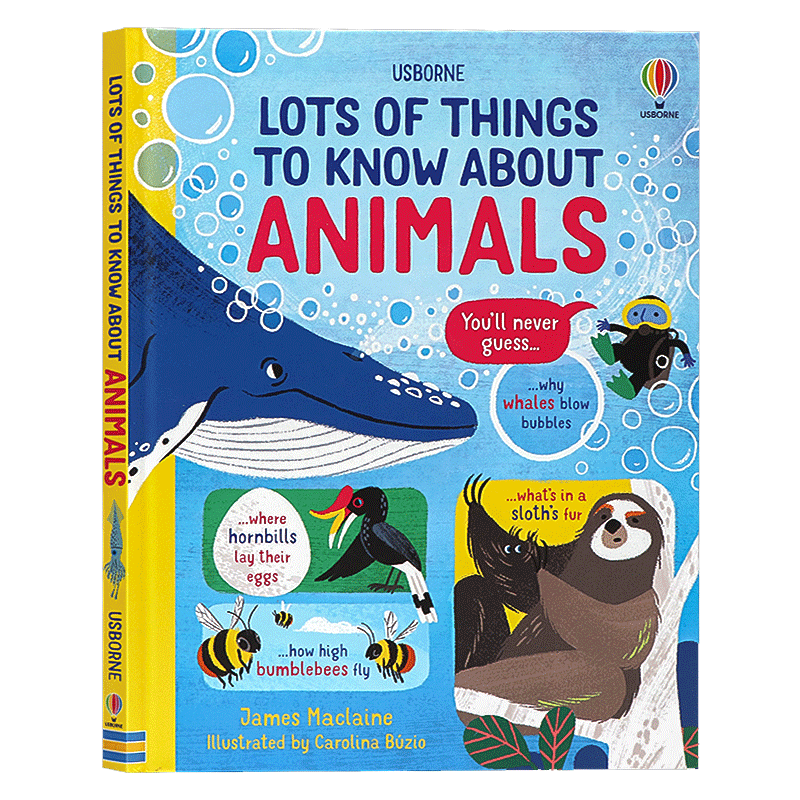 英文原版 Lots of things to know about Animals 关于动物的很多知识 动物图鉴 儿童科普百科认知图画书 幼儿宝宝益智趣味绘本