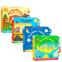 【送音頻】My first book of nursery rhymes 經(jīng)典童謠 英語啟蒙繪本 wheels on the bus,twinkle 英文原版 sing along