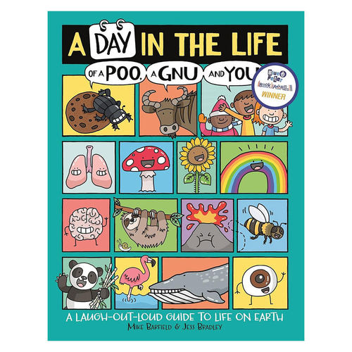 英文原版A Day in the Life of a Poo, a Gnu, and You地球上的爆笑生活便便、树懒和你的一天对地球上近100种事物一天的探索