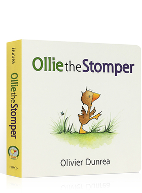 进口英文原版Ollie the Stomper奥利的节拍纸板书 Olivier Dunrea Gossie and Friends小鹅古希和朋友系列绘本0-3-6岁英语启蒙