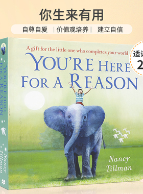 英文原版 You're Here for a Reason  你生来有用 每个人都很重要 品格塑造价值观培绘本养 2-6岁儿童宝宝启蒙思想培养纸板书