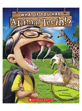 英文原版What If You Had Animal Teeth? 如果你又动物的牙齿 全彩插图趣味科普动物百科 平装 STEAM读物 科普百科4-8岁