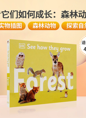英文原版 看看森林长大了DK See How They Grow: Forest看它们如何成长：森林动物 儿童自然入门科普读物 睡前故事书 精装绘本