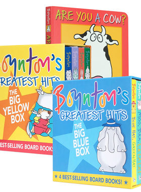 送音频英文绘本 9册 Sandra Boynton's Greatest Hits 桑德拉柏因顿The Going To Bed Book MOO BAA LA LA LA 英语启蒙翻翻纸板书