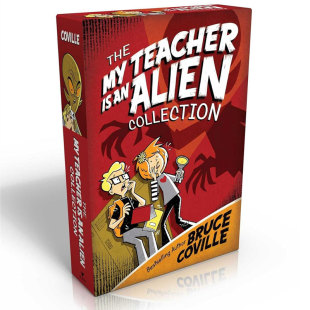 Collection The Teacher 趣味故事 14岁 英文原版 幻想冒险 老师是外星人4册盒装 我 Alien 搞笑科幻小说