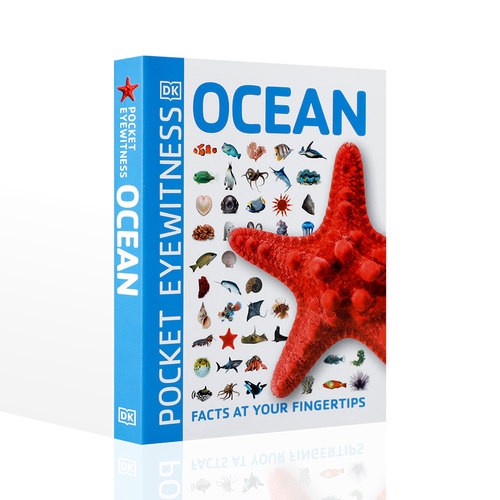 英文原版Ocean海洋 DK出版 9岁以上少儿自然海底生物 百科简单易懂 知识指南英文 中小学生英语课外阅读读物 少儿科普图鉴书