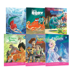 朗文培生英文原版Disney Kids Readers迪士尼英语分级阅读第2级冰雪奇缘儿童经典故事少儿英语分级读物皮克斯动画故事词汇语法