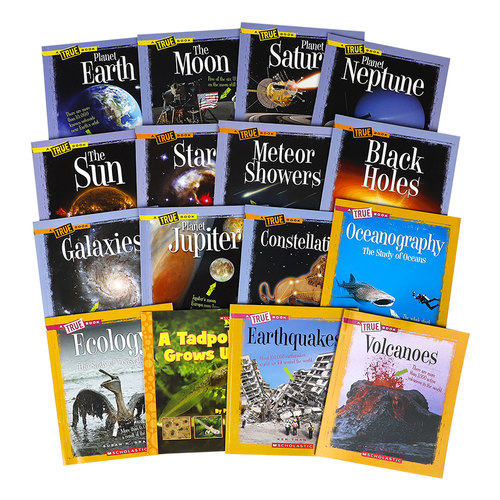 100元4本学乐真实百科系列A True Book: Earth Science: Volcanoes地球太空气候变化物理自然灾害Space科普章节桥梁Earth Science