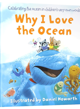 英文原版绘本 WHY I LOVE THE OCEAN 我为什么喜欢海洋 低幼儿童英语启蒙认知绘本 亲子互动共读早教书 宝宝撕不烂纸板书