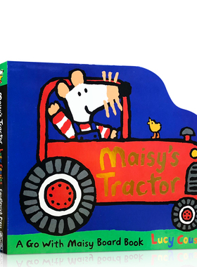 小鼠波波系列英文原版绘本Maisy's Tractor小老鼠波波的拖拉机低幼儿童启蒙异形纸板书被落下的羔羊能够找到吗？2-3-4-5岁