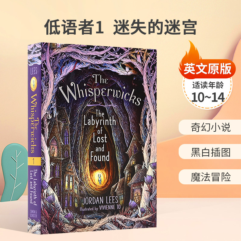 英文原版The Whisperwicks #1: The Labyrinth of Lost and Found低语者1迷失的迷宫不相信魔法的男孩发现超自然世界黑白插画