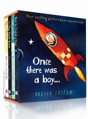 Oliver Jeffers智慧小孩4本lostandfound英文原版Lost and Found/Up and Down/The Way Back Home亲子绘本How To Catch A Star