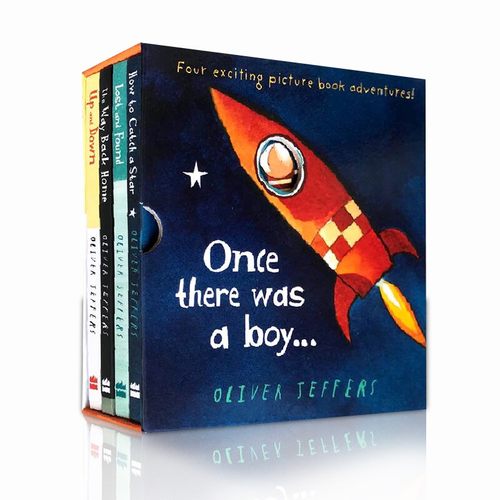 Oliver Jeffers智慧小孩4本lostandfound英文原版Lost and Found/Up and Down/The Way Back Home亲子绘本How To Catch A Star