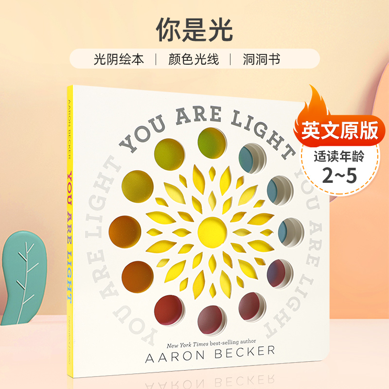 英文原版 You Are Light 不可思议的旅程作者 你是光 2-5岁儿童宝宝 启蒙认知 拓展视野 亲子共读 科普入门 精装洞洞书