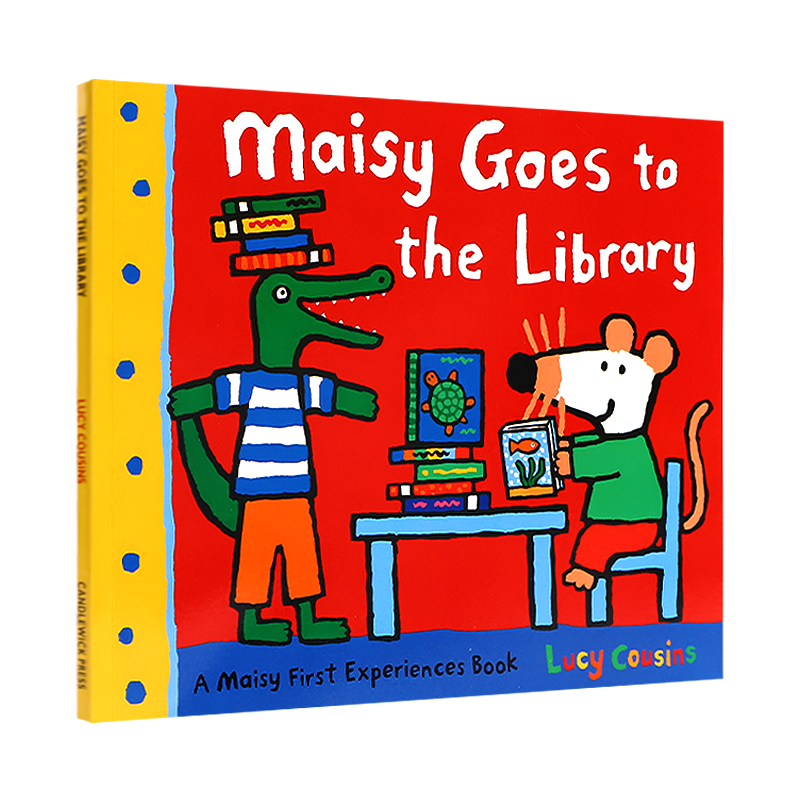 英文原版Maisy First Experiences: Maisy Goes to the Library 小鼠波波去图书馆小鼠波波初体验 绘本故事 生活场景 启蒙认知