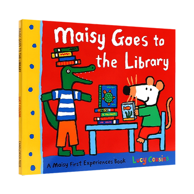 英文原版Maisy First Experiences: Maisy Goes to the Library 小鼠波波去图书馆小鼠波波初体验 绘本故事 生活场景 启蒙认知