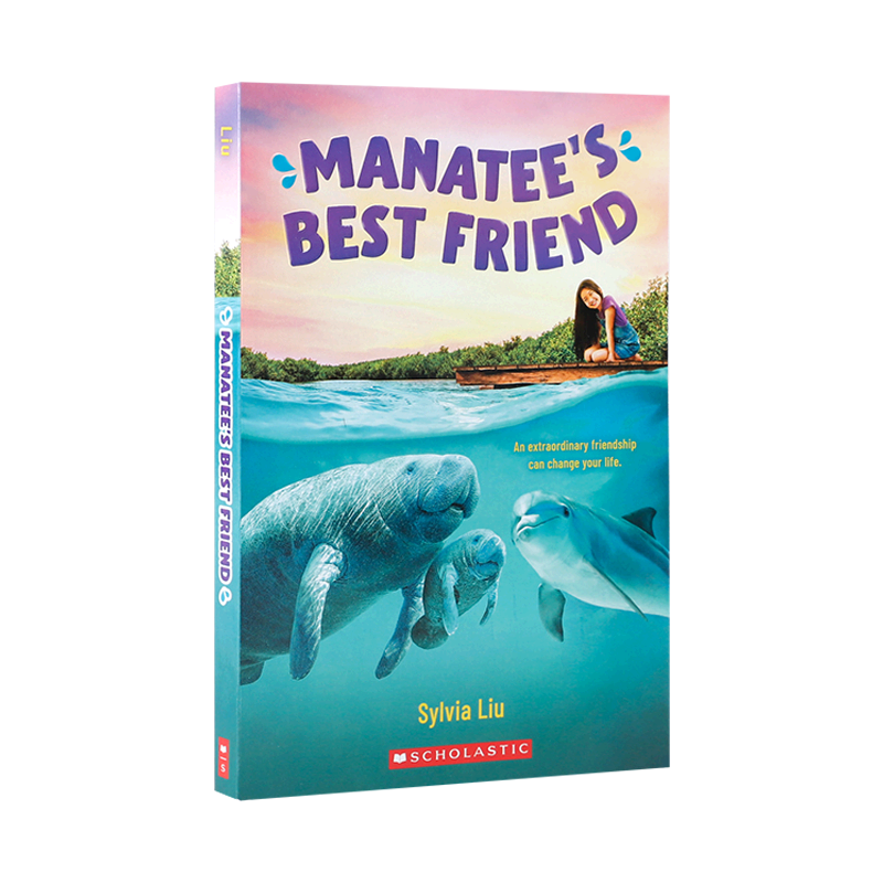 英文原版小说 Manatee's Best Friend 海牛的好朋友 Scholastic学乐出版10-14岁中小学生英语课外拓展阅读读物 生活故事友谊故事书