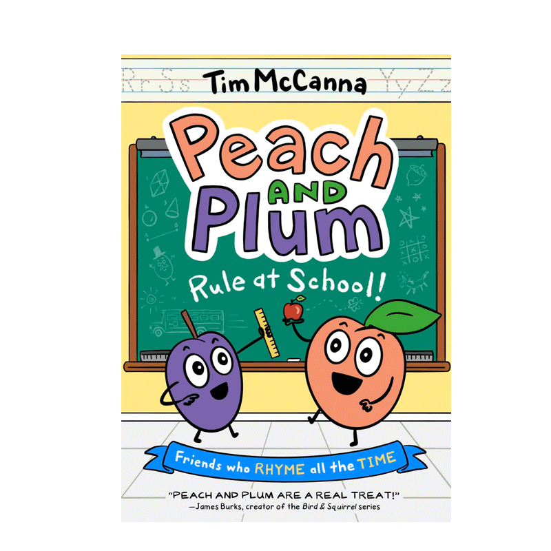 英文原版 Peach and Plum #2 Rule at School!漫画 桃李情缘#2 学校规矩 8-12岁青少年儿童幽默搞笑 冒险故事漫画小说