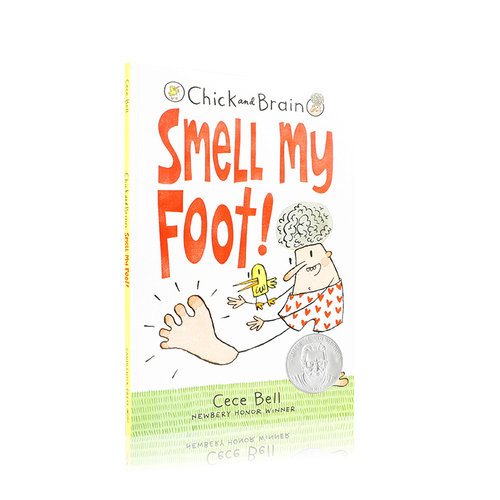 预售英文原版Chick and Brain: Smell My Foot!小鸡和大脑：闻一闻我的脚! 儿童英语课外阅读读物 趣味性幽默桥梁章节漫画书平装