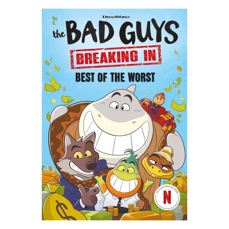 预售英文原版Bad Guys TV Chapter Book #1: Best of the Worst坏蛋联盟章节书1网飞动画电影冒险插图故事平装桥梁/章节书10-14岁