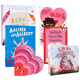 英文原版绘本Love from the Crayon/ First Valentine/If You Were My Valentine/Aalfred and Aalbert情人节主题绘本 系列6本