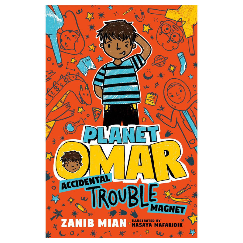 预售英文原版Planet Omar #1: Accidental Trouble Magnet奥马尔星球1 意外故障磁铁 意外的麻烦 幽默搞笑校园成长生活章节书 14岁