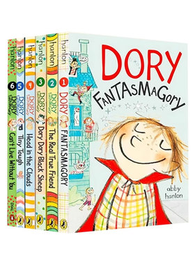 英文版Dory Fantasmagory多莉幻想曲6本Tiny Tough小硬汉Head In The Clouds想入非非BLACK SHEEP真正的朋友THE REAL TRUE FRIEND