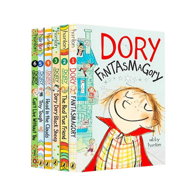 英文版Dory Fantasmagory多莉幻想曲6本Tiny Tough小硬汉Head In The Clouds想入非非BLACK SHEEP真正的朋友THE REAL TRUE FRIEND