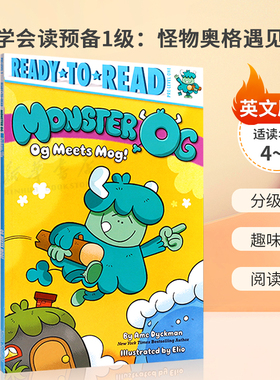 英文原版绘本Ready-to-Read Pre-Level 1: Monster Og: Og Meets Mog 预备1级别：怪物奥格 奥格遇见莫格入门分级读物 平装