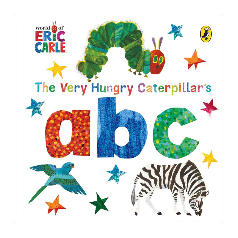 预售英文原版 The Very Hungry Caterpillar’s abc 好饿的毛毛虫字母ABC 儿童阅读启蒙动物字母表纸板绘本 字母认知 2-6岁
