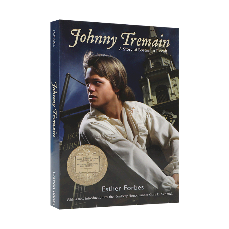 英文原版 Johnny Tremain 1944年纽伯瑞金奖 约翰尼特里曼 美国独立战争时期的故事 9-12岁青少年儿童战争历史人文小说送音频