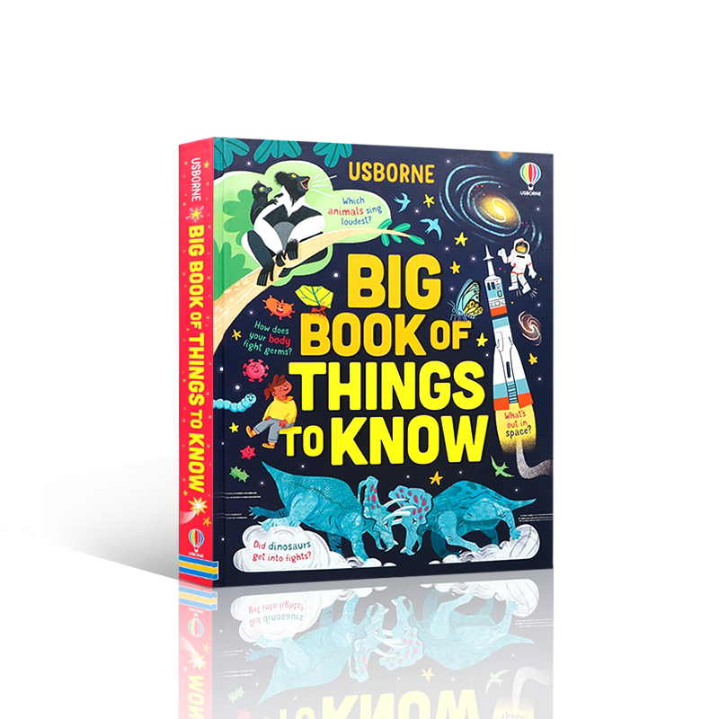 英文原版Big Book of Things to Know 尤斯伯恩科普大书儿童科普绘本知识百科图画书故事书精装4-8岁生活体验季节变化早教启蒙