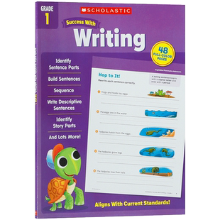 预售英文原版绘本 学乐成功系列 Scholastic Success with Writing,Grade 1 写作练习册儿童英语课外学习用书6-12岁（附答案）