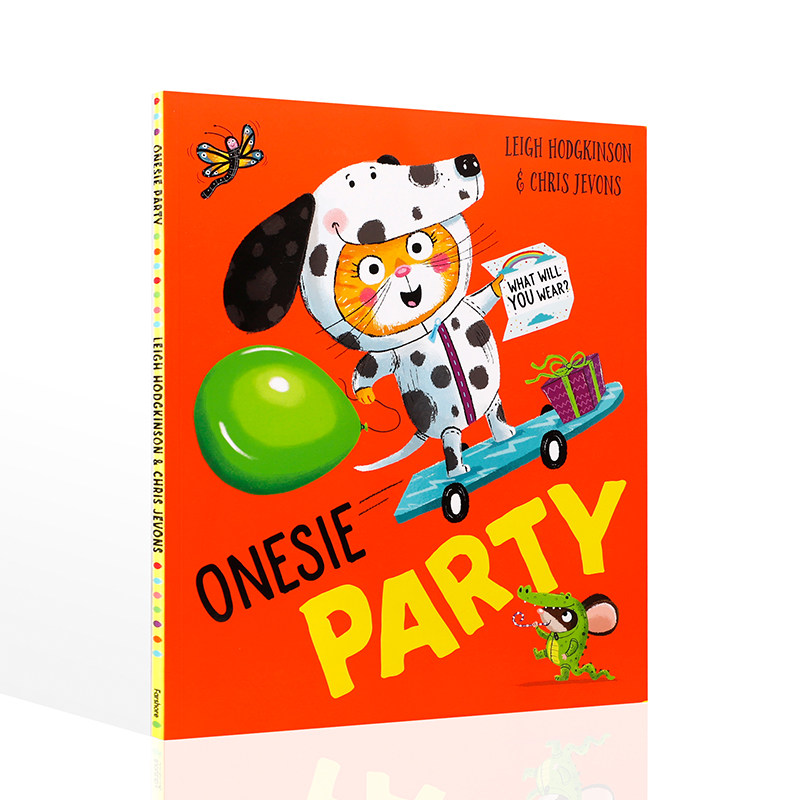 英文原版绘本ONESIE PARTY: What will YOU wear?羊毛衫派对：你会穿什么？ 幼儿英语启蒙绘本 亲子互动共读早教书 宝宝睡前故事书