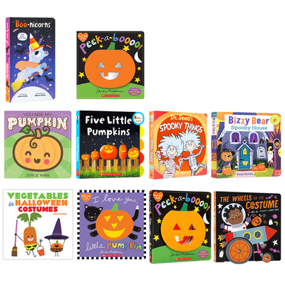 英文原版万圣节日认知绘本 系列10本Five Little Pumpkins/You Are My Pumpkin/I Love You, Little Pumpkin/Teeny Tiny Ghost