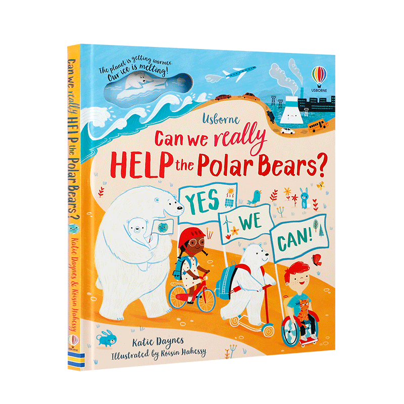 英文原版Can We Really Help The Polar Bears? 我们真的可以帮助北极熊吗 Usborne尤斯伯恩出版幼儿启蒙绘本睡前故事书洞洞书