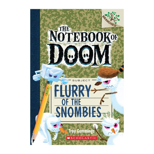 英文原版 The Notebook of Doom #7：Flurry of the Snombies 毁灭笔记：7 斯特蒙特的夏天到了！下雪了？6-9岁阅读章节平装书