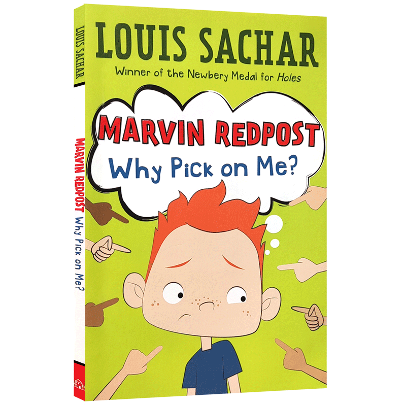 英文原版Marvin Redpost#2 Why Pick on Me?麻烦精马文2：为什么挑我的刺儿? 儿童课外阅读桥梁章节漫画书《Holes》别有洞天同作者