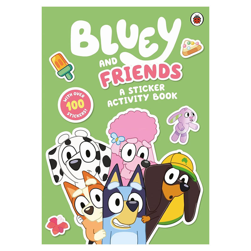 预售英文原版 Bluey: Bluey and Friends: A Sticker Activity Book 布鲁伊和朋友贴纸活动手册 小蓝狗布鲁伊贴纸平装书 4-8岁