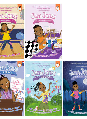 英文原版Jada Jones杰达琼斯系列5册 Rock Star/Sleepover Scientist/Dancing Queen/Sky Watcher儿童校园友谊主题桥梁书章节小说