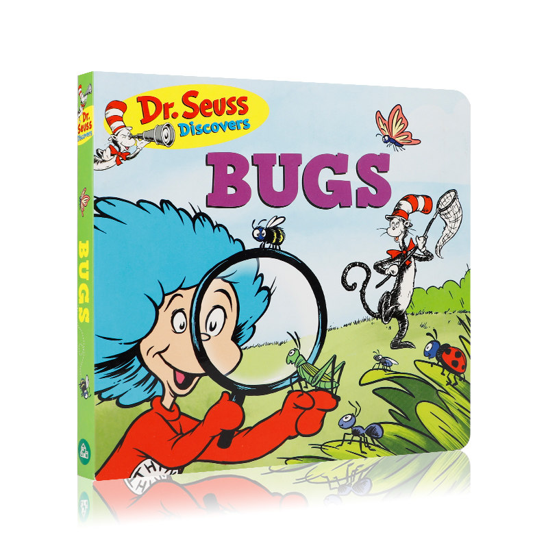 英文原版进口Dr. Seuss苏斯博士发现:Bugs虫子低幼儿童英语启蒙认知绘本亲子互动共读早教图画书宝宝撕不烂纸板书兰登书屋出版_虎窝淘