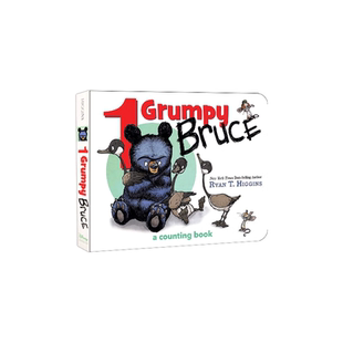 英文原版 1 Grumpy Bruce (A Mother Bruce Book) 一只暴怒熊：布鲁斯妈妈系列 2-6岁儿童宝宝认知启蒙童话寓言绘本纸板
