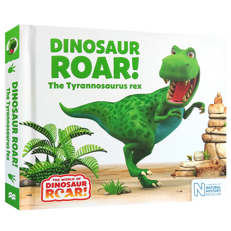 英文原版The World of Dinosaur Roar恐龙咆哮The Tyrannosaurus rex霸王龙腔骨龙棘龙剑龙三角龙窃蛋龙恐龙科普知识认知绘本